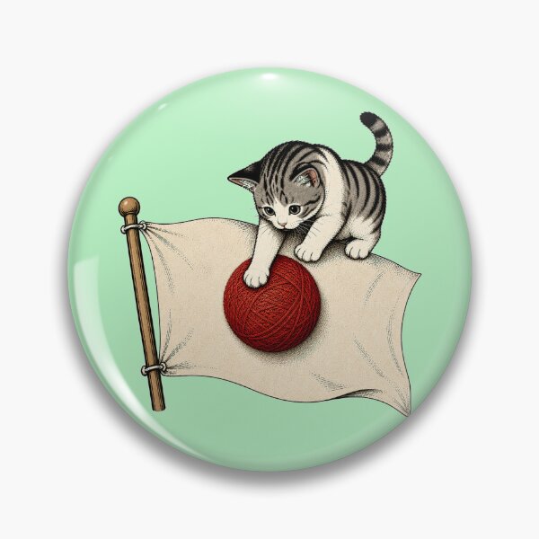 Item preview, Cat Playing with Japan Flag — Funny Japanese Cat Sticker designed and sold by Aguri-tei.