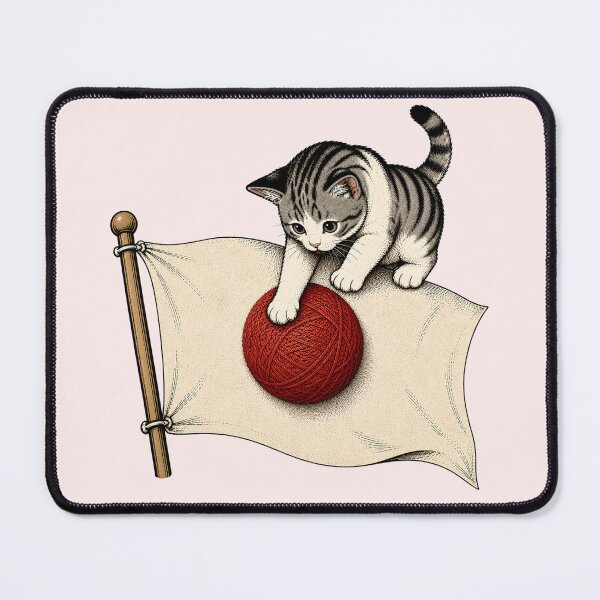 Item preview, Cat Playing with Japan Flag — Funny Japanese Cat Sticker designed and sold by Aguri-tei.