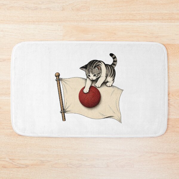 Item preview, Cat Playing with Japan Flag — Funny Japanese Cat Sticker designed and sold by Aguri-tei.