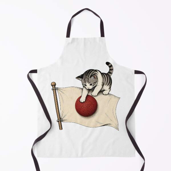 Item preview, Cat Playing with Japan Flag — Funny Japanese Cat Sticker designed and sold by Aguri-tei.