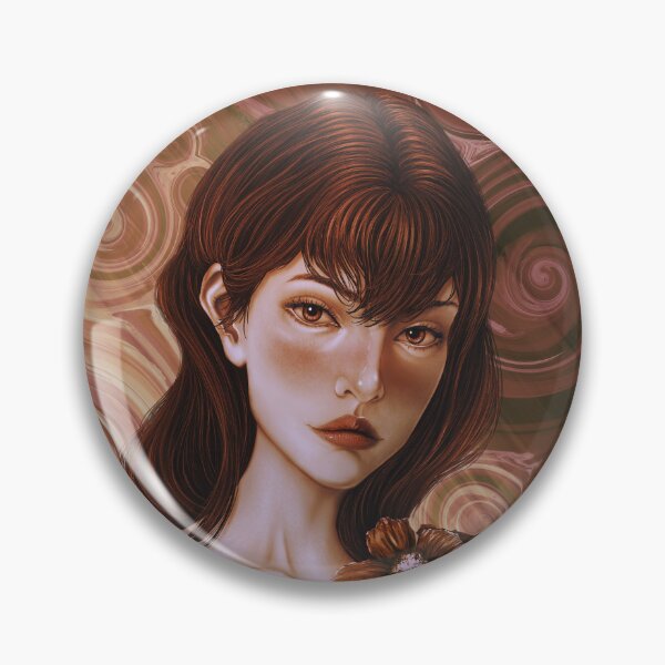Item preview, Portrait of a beautiful woman with artistic spirals in the background designed and sold by Witseart.