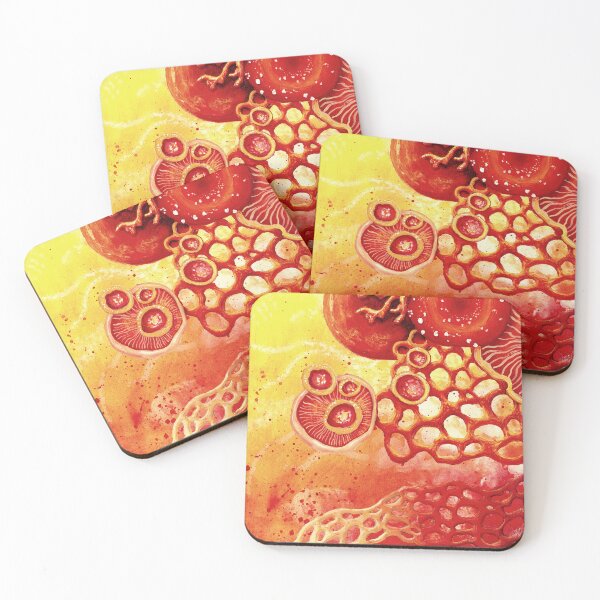 Item preview, Red Mushroom World I Red Fungi designed and sold by DanjaArt.
