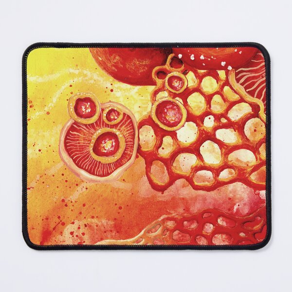 Item preview, Red Mushroom World I Red Fungi designed and sold by DanjaArt.