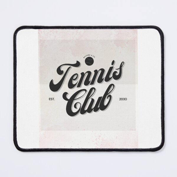 Item preview, Tennis Club Black & Pink Watercolour Tshirt designed and sold by SVSocialH.