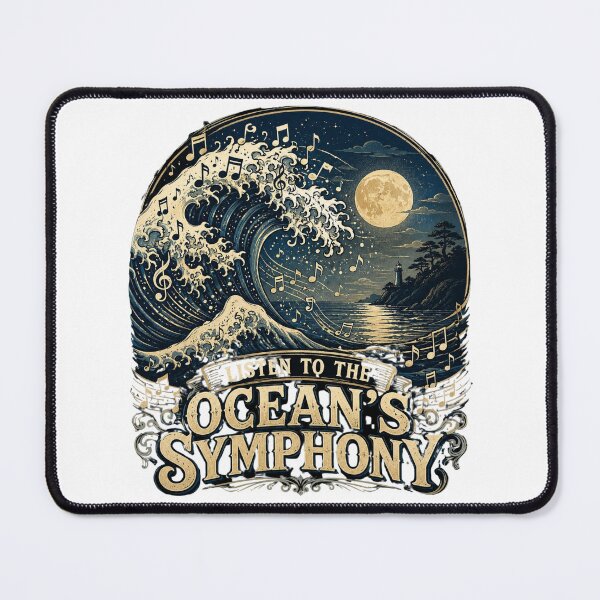 Item preview, Listen to the Ocean's Symphony | Wave Music Art designed and sold by NatureHarmony16.
