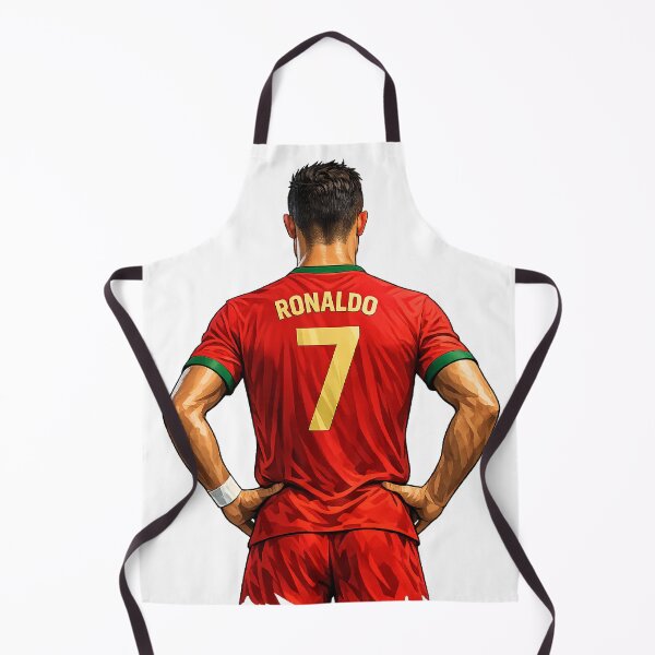 Item preview, Ronaldo Number 7 Jersey Back View Cartoon Style Football Design designed and sold by Fine Art California.