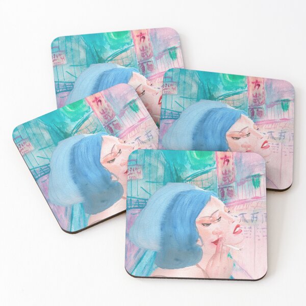 Item preview, Cyberpunk Tokyo Girl Neon Urban Fantasy Art designed and sold by Mvicen.