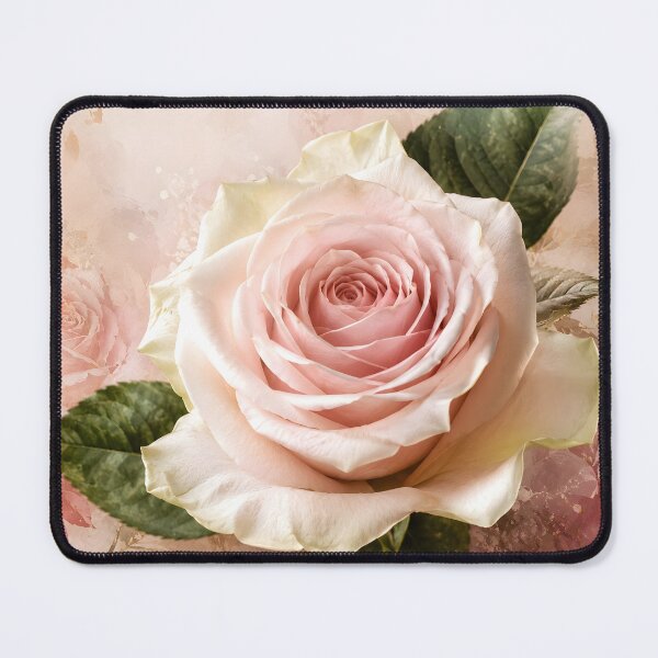 Item preview, Soft Blush Rose – Elegant Botanical Art Print designed and sold by Violafleurviolett.