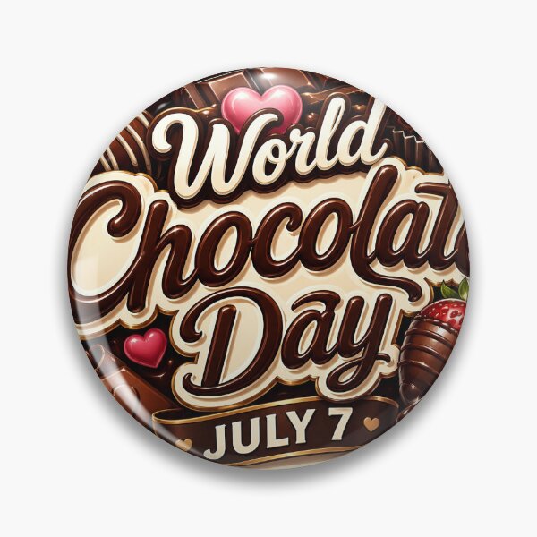 Item preview, World Chocolate Day Celebration Sticker – July 7 designed and sold by Artisan Finds Online.