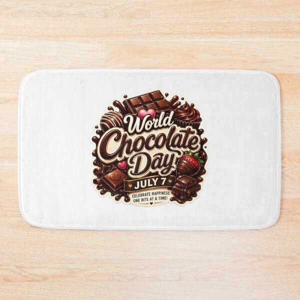 Item preview, World Chocolate Day Celebration Sticker – July 7 designed and sold by Artisan Finds Online.