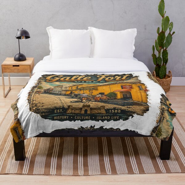 Item preview, Galle Fort Vibes – Vintage Street Life & Colonial Heritage T-Shirt Design designed and sold by GooniSL.