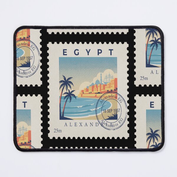 Item preview, Alexandria Egypt Mediterranean Coastal Postage Stamp Sticker designed and sold by stickercuffs.