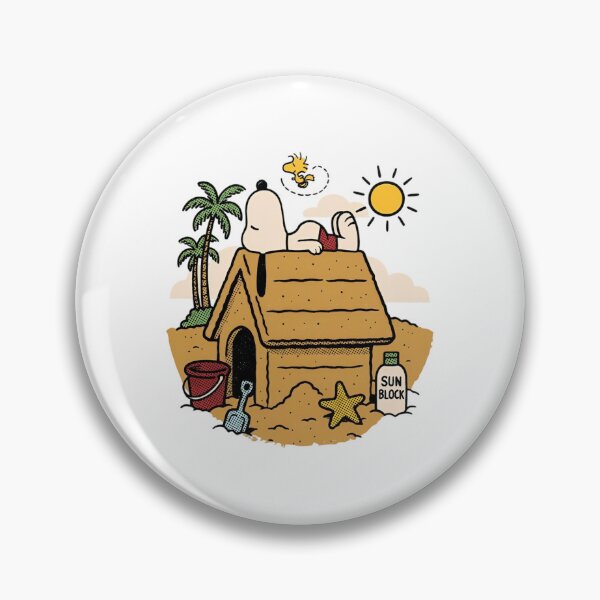 Item preview, Summer Snoopy Sandcastle Beach Vacation designed and sold by RustBloomart.