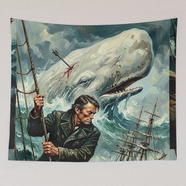 Item preview, The White Whale. – Moby Dick Fine Art Print designed and sold by Art's Diner.