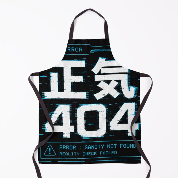 Item preview, Sanity 404 (正気) - Cyberpunk System Error HUD Sticker designed and sold by Japan-kanji-ya.