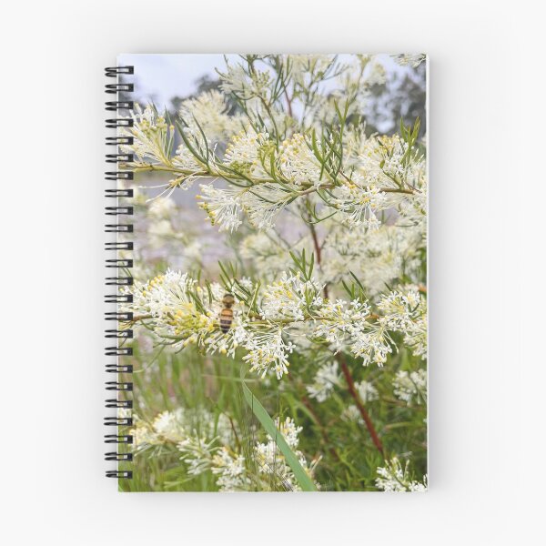 Item preview, Honey Bee Pollinating Grevillea Curviloba Native Flower designed and sold by Be Captured by Brittany Emma.