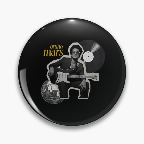 Item preview, Bruno Mars Retro Disco Guitar Collage designed and sold by RustBloomart.