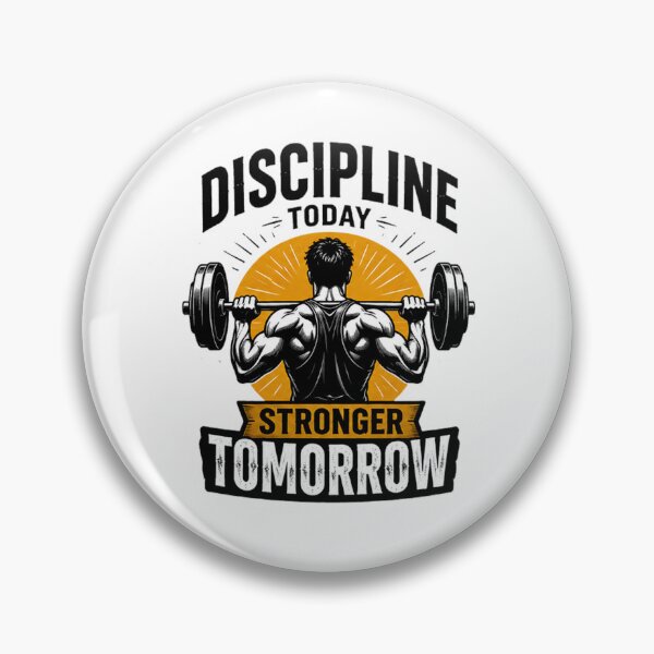 Item preview, Discipline Today Stronger Tomorrow – Gym Motivation Sticker designed and sold by Artimax-Studio.