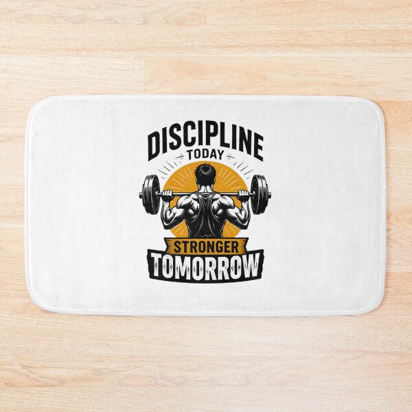 Item preview, Discipline Today Stronger Tomorrow – Gym Motivation Sticker designed and sold by Artimax-Studio.