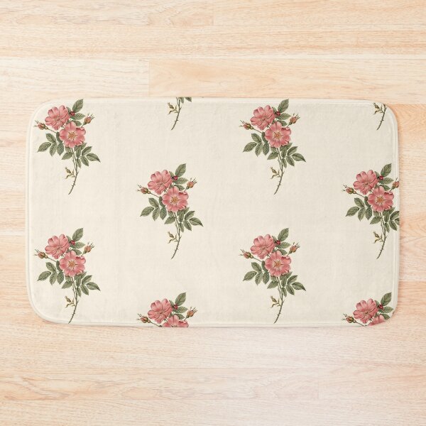 Item preview, Pink Wild Rose Botanical Vintage Floral Illustration designed and sold by NuvoraNest.