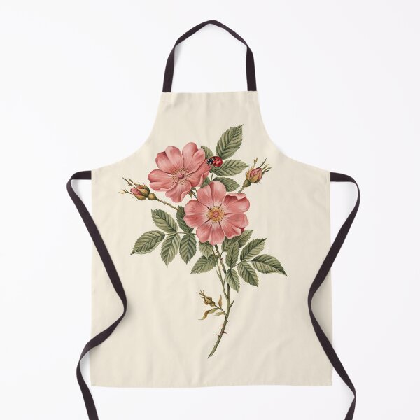 Item preview, Pink Wild Rose Botanical Vintage Floral Illustration designed and sold by NuvoraNest.