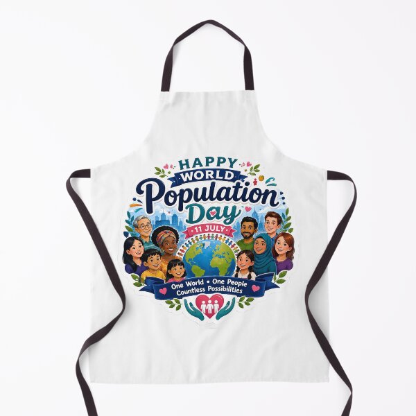 Item preview, Happy World Population Day Sticker – One World, One People (July 11) designed and sold by Artisan Finds Online.