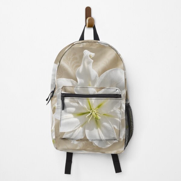 Item preview, White Silk Bloom – Elegant Botanical Art Print designed and sold by ViolafleurViolett.