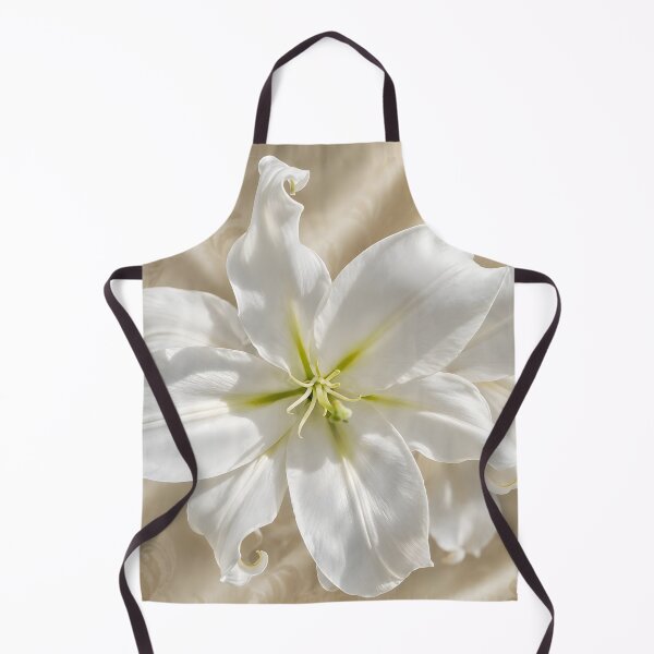 Item preview, White Silk Bloom – Elegant Botanical Art Print designed and sold by Violafleurviolett.