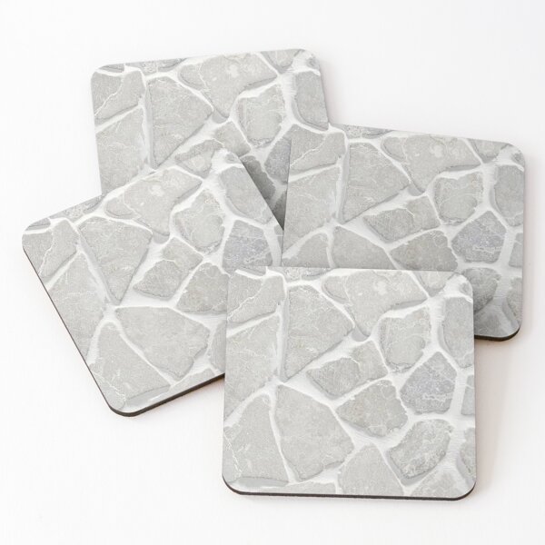 Item preview, Light Gray Stone Mosaic Texture Mediterranean Cobblestone Pattern designed and sold by LYAN-STORE.