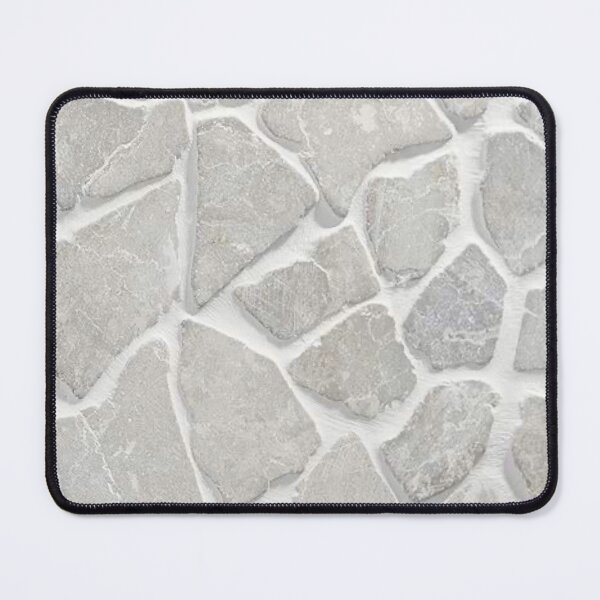 Item preview, Light Gray Stone Mosaic Texture Mediterranean Cobblestone Pattern designed and sold by LYAN-STORE.