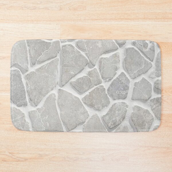 Item preview, Light Gray Stone Mosaic Texture Mediterranean Cobblestone Pattern designed and sold by LYAN-STORE.