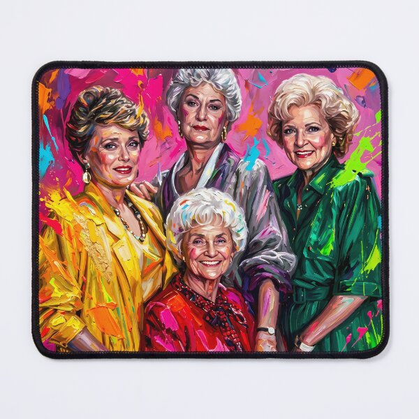 Item preview, Colorful Stay Golden Pop Portrait drawing designed and sold by ARTROGAN.