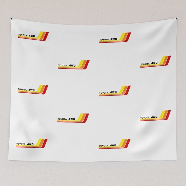 Item preview, Retro Toyota 4WD Tri-Color Vintage Stripe Design designed and sold by vincenttamelas.