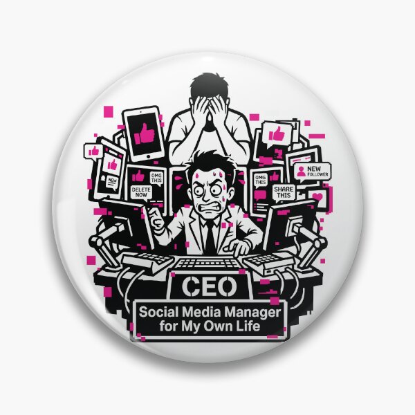 Item preview, Social Media Manager for My Own Life Funny Quote designed and sold by XYZ LAB by Jesuperman.