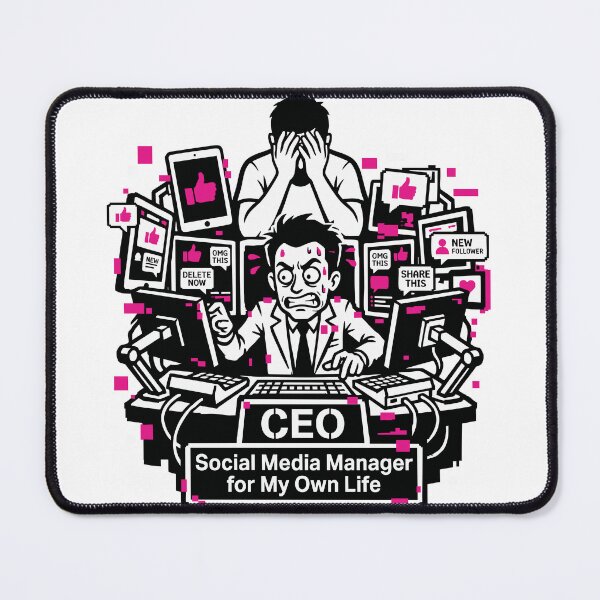 Item preview, Social Media Manager for My Own Life Funny Quote designed and sold by XYZ LAB by Jesuperman.