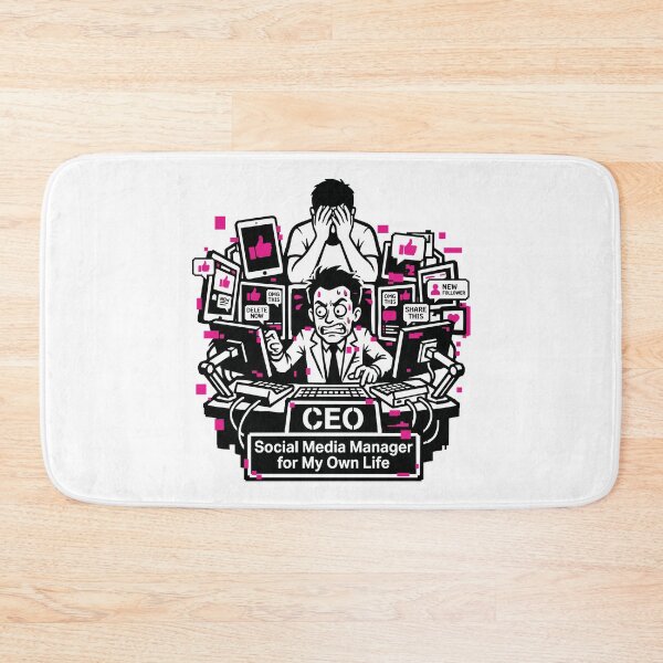 Item preview, Social Media Manager for My Own Life Funny Quote designed and sold by XYZ LAB by Jesuperman.
