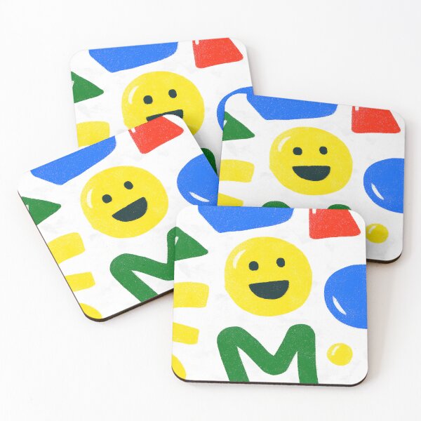 Item preview, Colorful Bright Abstract Geometric Smiley Pattern designed and sold by Louis Calveri™.