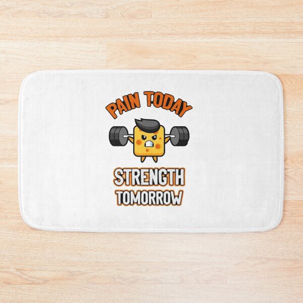 Item preview, pain today strength  tomorrow – Gym Motivation Sticker designed and sold by Artimax-Studio.