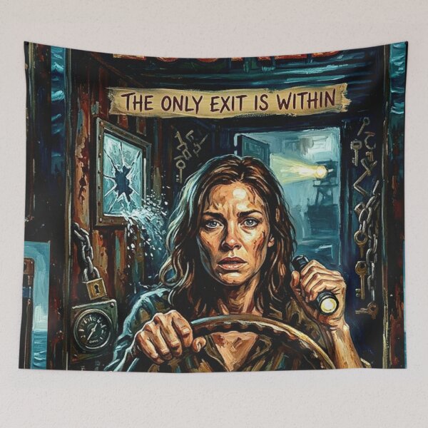 Item preview, The Only Exit Is Within. – Locked Fine Art Print designed and sold by Art's Diner.
