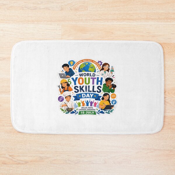 Item preview, World Youth Skills Day Sticker – Empower Youth, Build Skills, Shape the Future designed and sold by Artisan Finds Online.