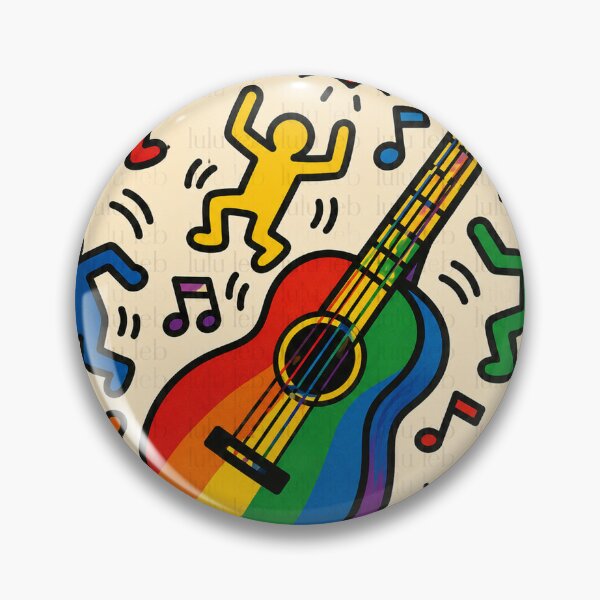 Item preview, Rainbow Guitar Celebration XL designed and sold by LuluLeb.