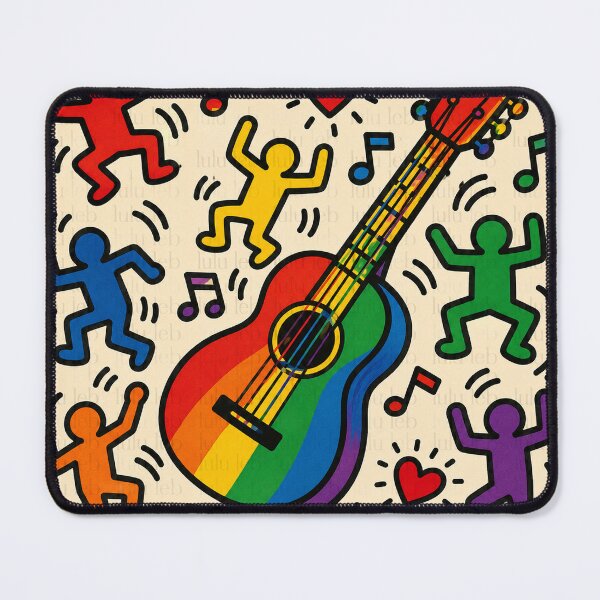 Item preview, Rainbow Guitar Celebration XL designed and sold by LuluLeb.