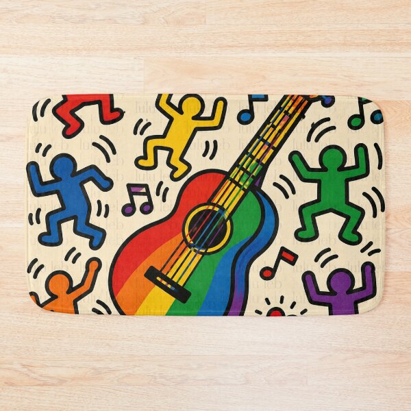 Item preview, Rainbow Guitar Celebration XL designed and sold by LuluLeb.