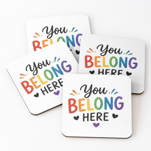 Item preview, You Belong Here Rainbow Pride designed and sold by Pixanova.