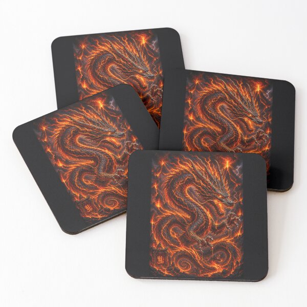 Item preview, ✨⚡ ELEMENTAL DRAGONS COLLECTION ⚡- VOLCANIC designed and sold by WheelieGdArt.