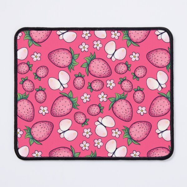 Item preview, Cute pink strawberry pattern  designed and sold by feannaart.