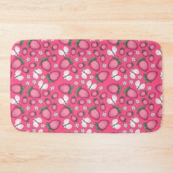 Item preview, Cute pink strawberry pattern  designed and sold by feannaart.