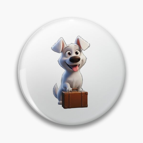 Item preview, Cute White Puppy with Suitcase Sticker | Adorable Travel Cartoon Dog PNG designed and sold by ashwin131.
