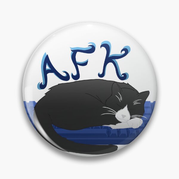 Item preview, AFK Cat designed and sold by DemonicMnMs.