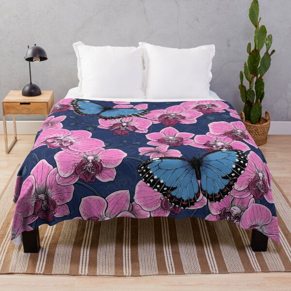 Item preview, Botanical Orchid Garden with Butterflies designed and sold by Katerina Mitkova Kirilova.